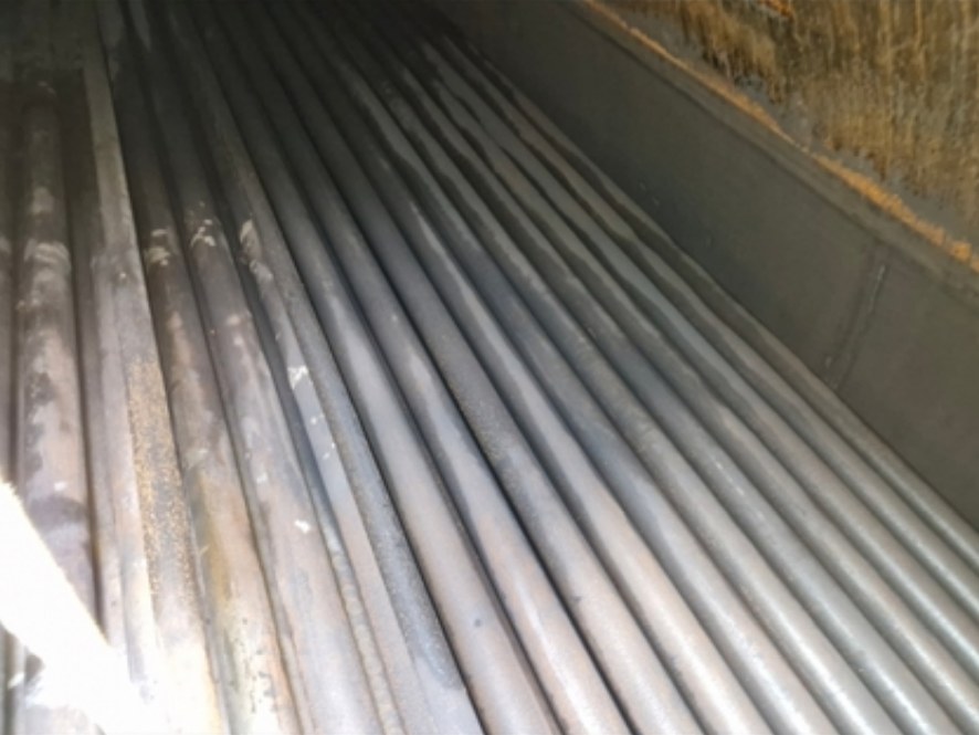 Feixe tubular depois da limpeza química pré-operacional